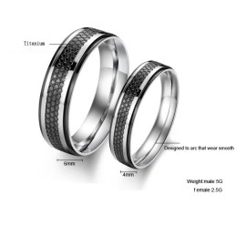 Qualität Und Quantität Garantierter Schwarzer Titanring Für Liebhaber