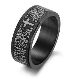 Hochwertiger Kreuz-Titanring Für Liebhaber