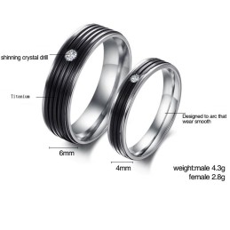 Prägnanter Titanring Von Höchster Qualität Für Verliebte
