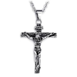 Einfach Zu Verwendende Kreuz-Titan-Halskette