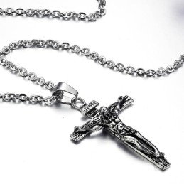 Einfach Zu Verwendende Kreuz-Titan-Halskette