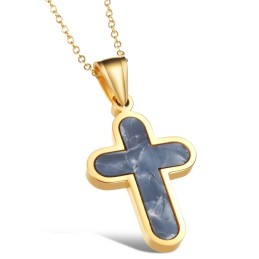 Einfach Zu Verwendende Titan-Halskette Mit Weiblichem Kreuz
