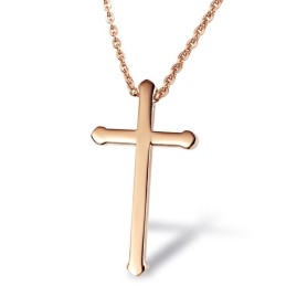 Stabile Qualität Weibliche Kreuz Titan Halskette