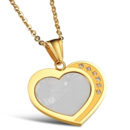 Um Eine Lange Geschichte Zu Haben: Weibliche Sweetheart Shell Titan Halskette