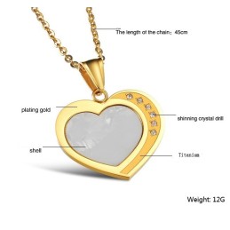 Um Eine Lange Geschichte Zu Haben: Weibliche Sweetheart Shell Titan Halskette