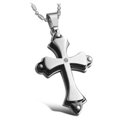 Qualität Und Quantität Gesichert Kreuz Titan Halskette Mit Strass