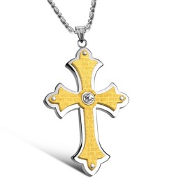 Komplett In Spezifikationen Weibliche Kreuz Titan Halskette Mit Strass
