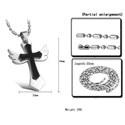 Stabile Qualität Kreuz Titan Halskette