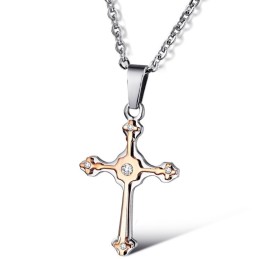 Zuverlässige Qualität Weibliche Kreuz Titan Halskette