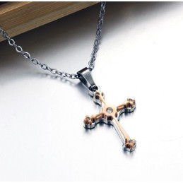 Zuverlässige Qualität Weibliche Kreuz Titan Halskette