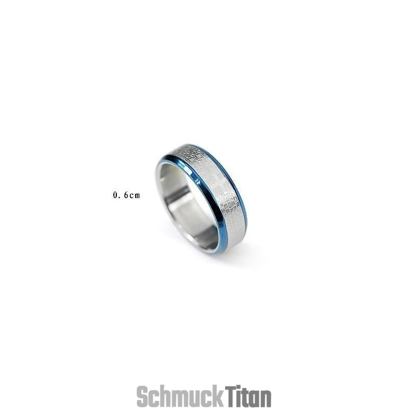 Bibelkreuz-Ringanhänger Und Titanhalskette