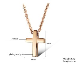 Hochwertige Kreuz-Titan-Halskette