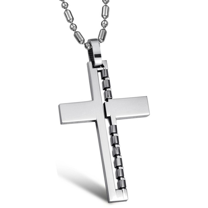 Qualität Und Quantität Gesicherte Männliche Kreuz-Titan-Halskette Qualität Und Quantität Gesicherte Männliche Kreuz-Titan-Halskette