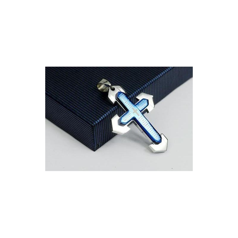 Bibelkreuz-Anhänger Und Halskette Aus Titan Bibelkreuz-Anhänger Und Halskette Aus Titan