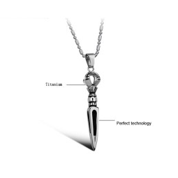 Hochwertige Männliche Prismatische Titan-Halskette