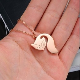 Komplett In Spezifikationen Weibliche Fuchsform Titan Halskette