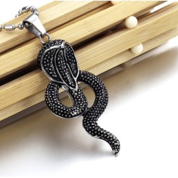 Hochwertige Halskette Aus Kobra-Titan