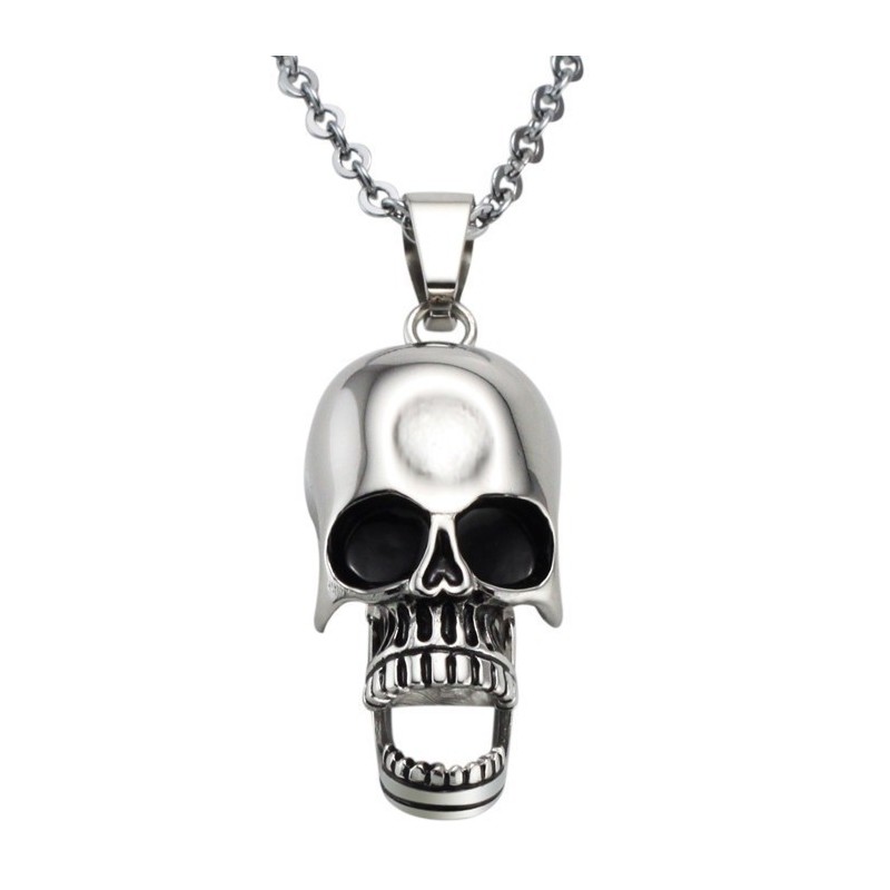 Stabile Qualität Totenkopf Titan Halskette Stabile Qualität Totenkopf Titan Halskette