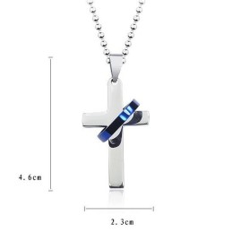 Modestil Kreuz Titan Anhänger Und Halskette