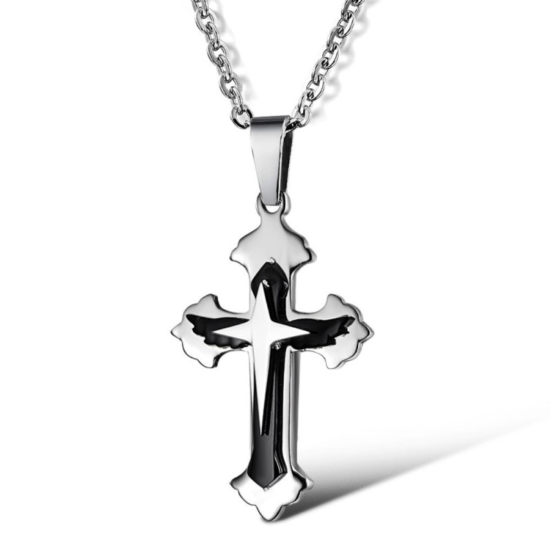 Stabile Qualität Männliche Kreuz Titan Halskette Stabile Qualität Männliche Kreuz Titan Halskette