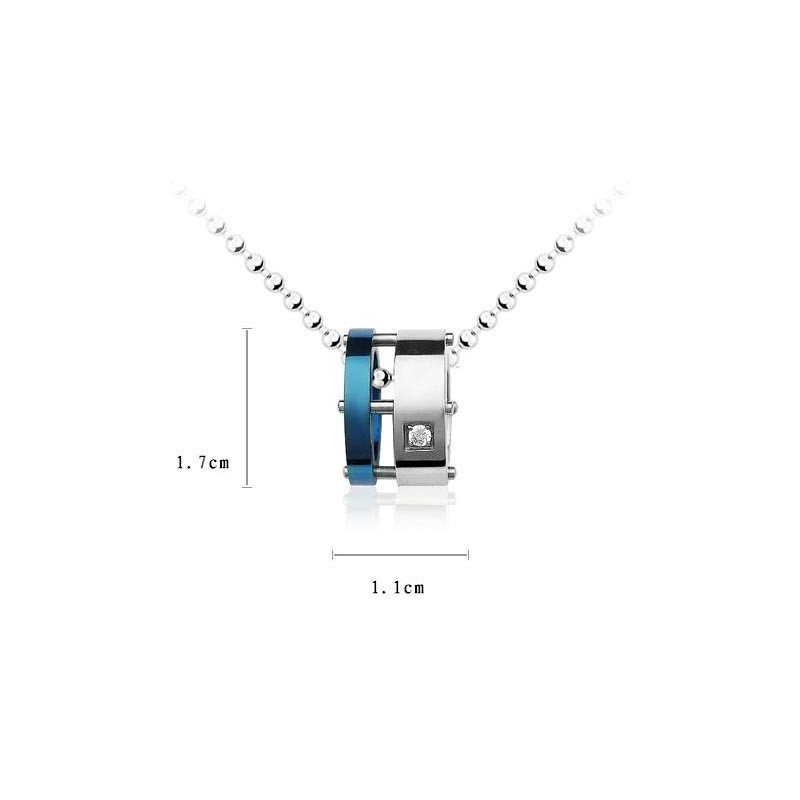 Herren-Halskettenanhänger „Blue Roller“ Aus Reinem Titan (Neu) Herren-Halskettenanhänger „Blue Roller“ Aus Reinem Titan (Neu)