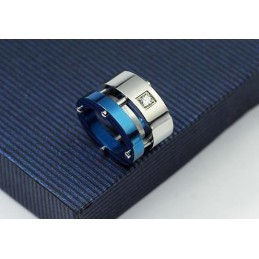 Herren-Halskettenanhänger „Blue Roller“ Aus Reinem Titan (Neu)