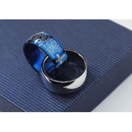 Super Coole Herren Titan Ringe Anhänger Und Halskette
