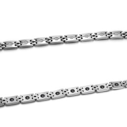 Stabiles Qualitäts-Gesundheits-Titan-Armband Für Liebhaber Mit Strass
