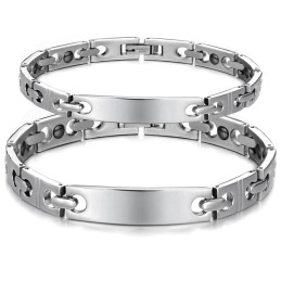 Stabiles, Hochwertiges Anti-Ermüdungs-Titanarmband Für Liebhaber