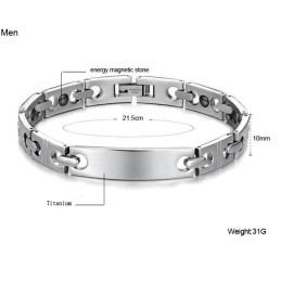 Stabiles, Hochwertiges Anti-Ermüdungs-Titanarmband Für Liebhaber