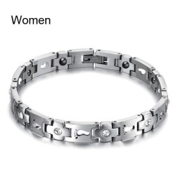 Die Königin Der Qualität Titan Armband Für Liebhaber Mit Strass