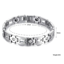 Die Königin Der Qualität Titan Armband Für Liebhaber Mit Strass