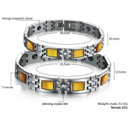 Zuverlässiges Qualitäts-Gesundheits-Titan-Lodestone-Armband Für Liebhaber