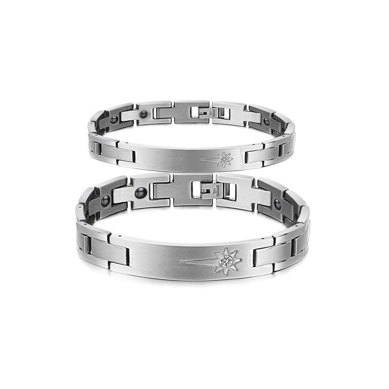 Um Im In- Und Ausland Ein Hohes Ansehen Zu Genießen Titanarmband Für Liebhaber Mit Diamant Um Im In- Und Ausland Ein Hohes Ansehen Zu Genießen Titanarmband Für Liebhaber Mit Diamant
