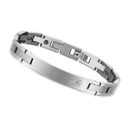 Um Im In- Und Ausland Ein Hohes Ansehen Zu Genießen Titanarmband Für Liebhaber Mit Diamant