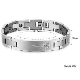 Um Im In- Und Ausland Ein Hohes Ansehen Zu Genießen Titanarmband Für Liebhaber Mit Diamant