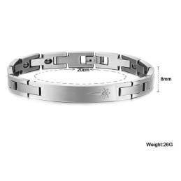 Um Im In- Und Ausland Ein Hohes Ansehen Zu Genießen Titanarmband Für Liebhaber Mit Diamant