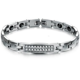 Die Königin Der Qualität Gesundheit Titan Lodestone Armband Für Liebhaber Mit Diamant
