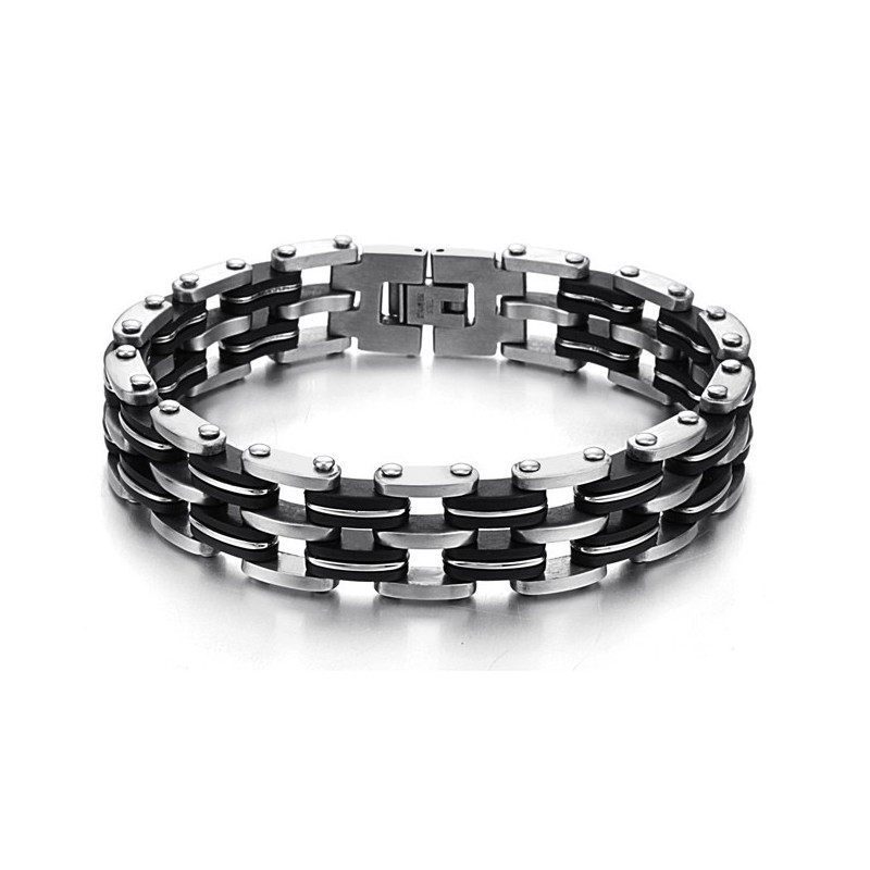 Qualität Und Quantität Gesichertes Männliches Titan-Silikonarmband Qualität Und Quantität Gesichertes Männliches Titan-Silikonarmband