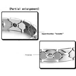 Zuverlässiges, Leistungsstarkes Anti-Ermüdungs-Armband Aus Titan-Magnetstein Für Männer