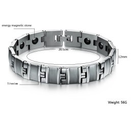 Stabiles, Hochwertiges Anti-Ermüdungs-Armband Aus Titan-Magnetstein Für Männer