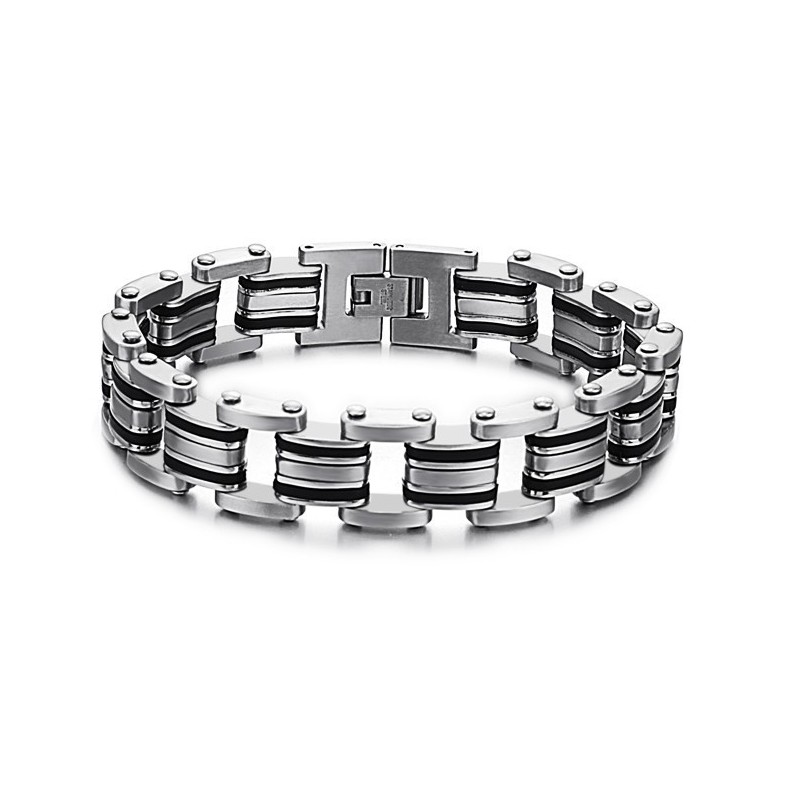 Stabiles Qualitäts-Klassisches Titan-Silikonarmband Für Männer Stabiles Qualitäts-Klassisches Titan-Silikonarmband Für Männer