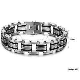 Stabiles Qualitäts-Klassisches Titan-Silikonarmband Für Männer