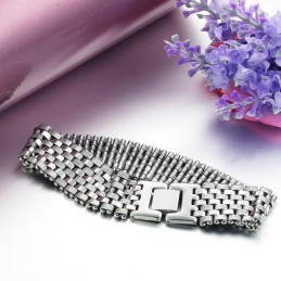 Hochwertiges Prägnantes Titanarmband Für Männer