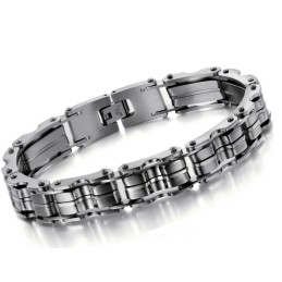 Hochwertiges Klassisches Titanarmband Für Männer