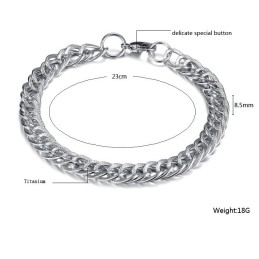 Hochwertiges Titanarmband Mit Männlicher Waage
