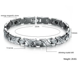 Qualität Und Quantität Garantiert Sweetheart Titan Armband Mit Diamant