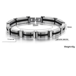 Eine Lange Geschichte: Männliches Titanarmband