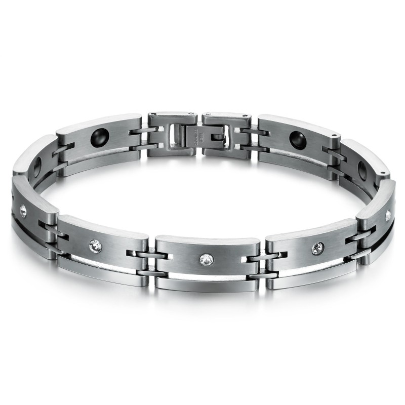 Hochwertiges Männliches Titan-Lodestone-Armband Hochwertiges Männliches Titan-Lodestone-Armband