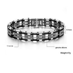 Hochwertiges Herrenarmband Aus Titan